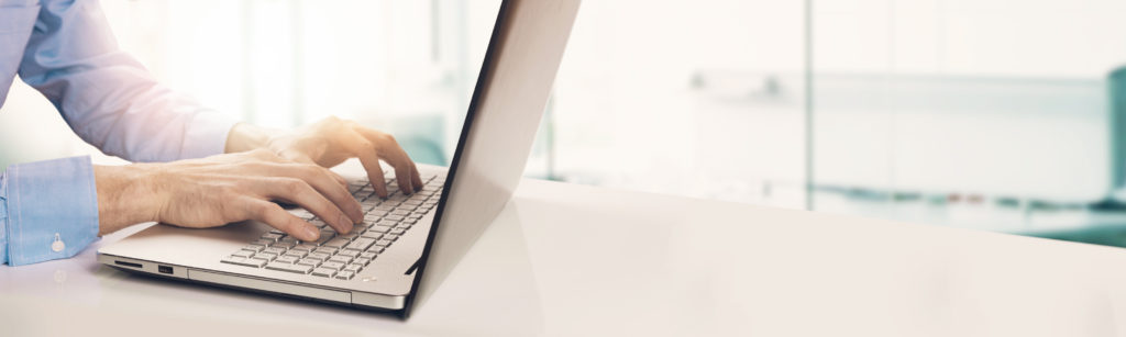 businessman using a laptop